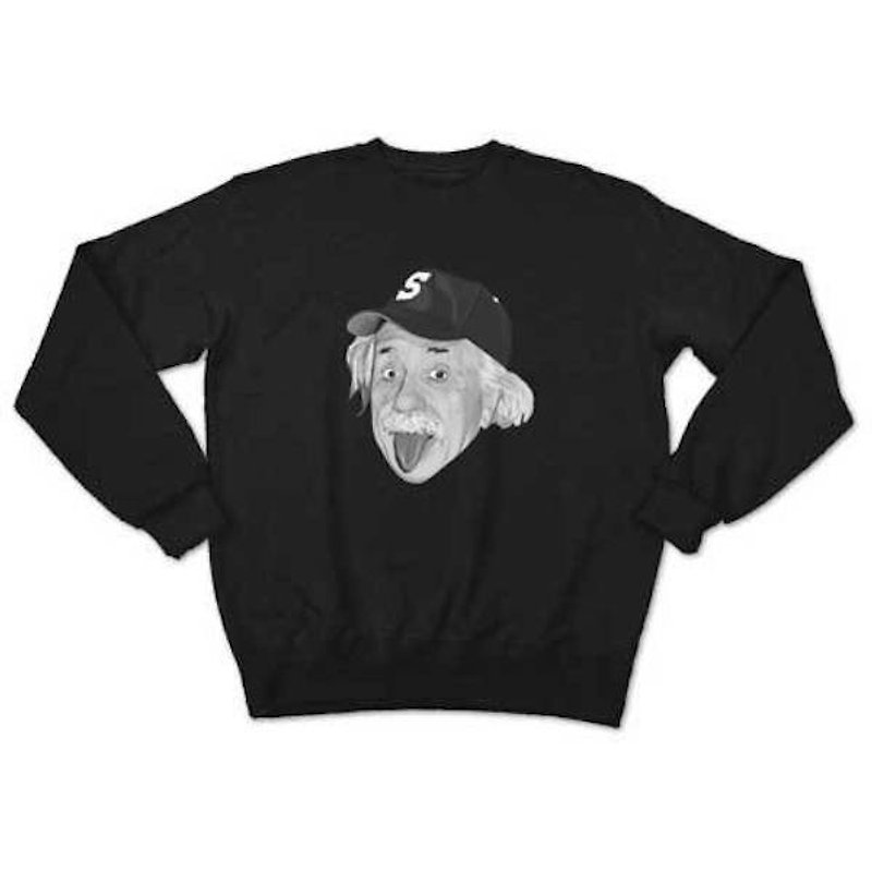 Albert Einstein Outdoor monochrome (sweat black) - Men's Sweaters - Cotton & Hemp Black