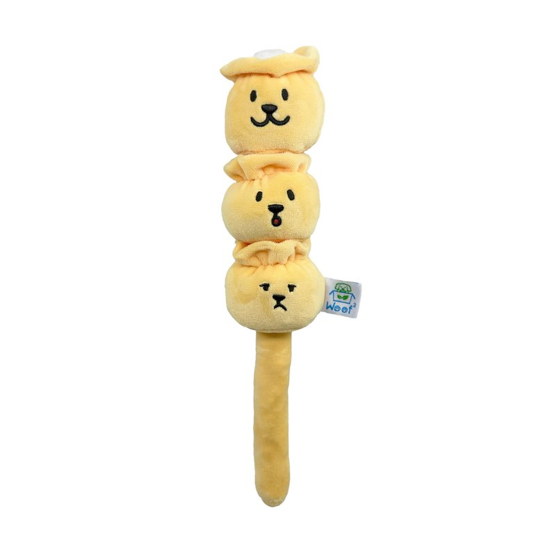 Woof2 燒賣兄弟毛絨寵物玩具 - 貓/狗玩具 - 聚酯纖維 多色