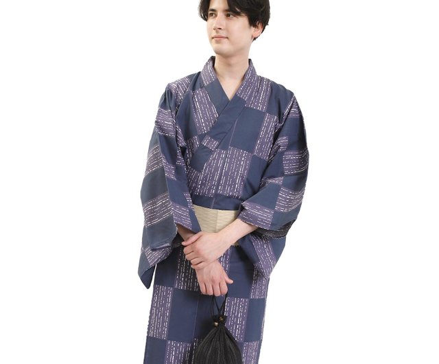 日本和服男綿浴衣腰封2 件套組L Z35-d1 yukata fuukakimono｜其他人氣榜- Pinkoi