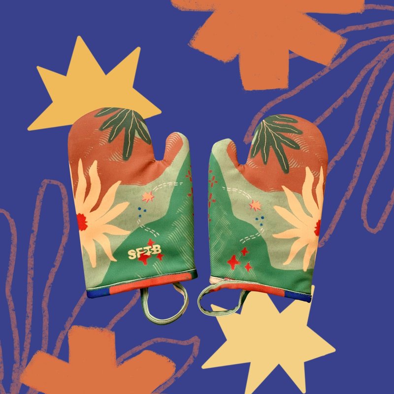 Glimmer of Hope Oven Mitt - 手套 - 聚酯纖維 綠色