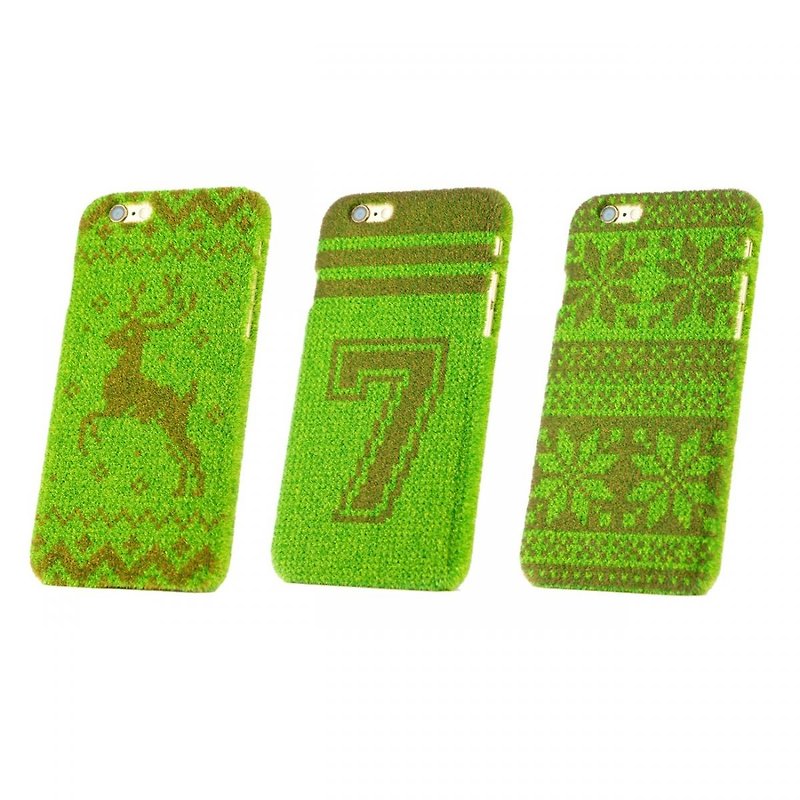 Shibaful iPhone 6 / 6s winter limited turf phone case - Phone Cases - Other Materials Green