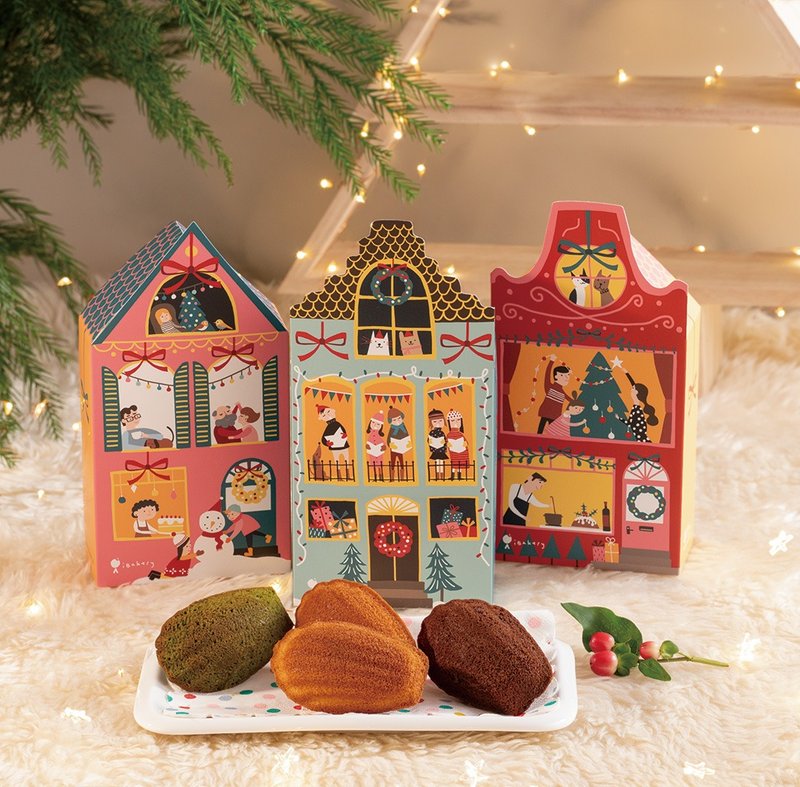 【Christmas Gift】Xmas Madeleine (2pcs) | Made in HK Social Enterprise - Cake & Desserts - Fresh Ingredients Multicolor