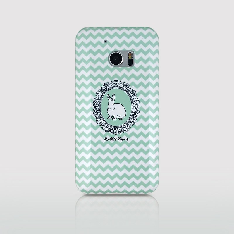 (Rabbit Mint) 薄荷兔手機殼 - 肖像兔系列 - HTC 10 (P00079) - 手機殼/手機套 - 塑膠 綠色