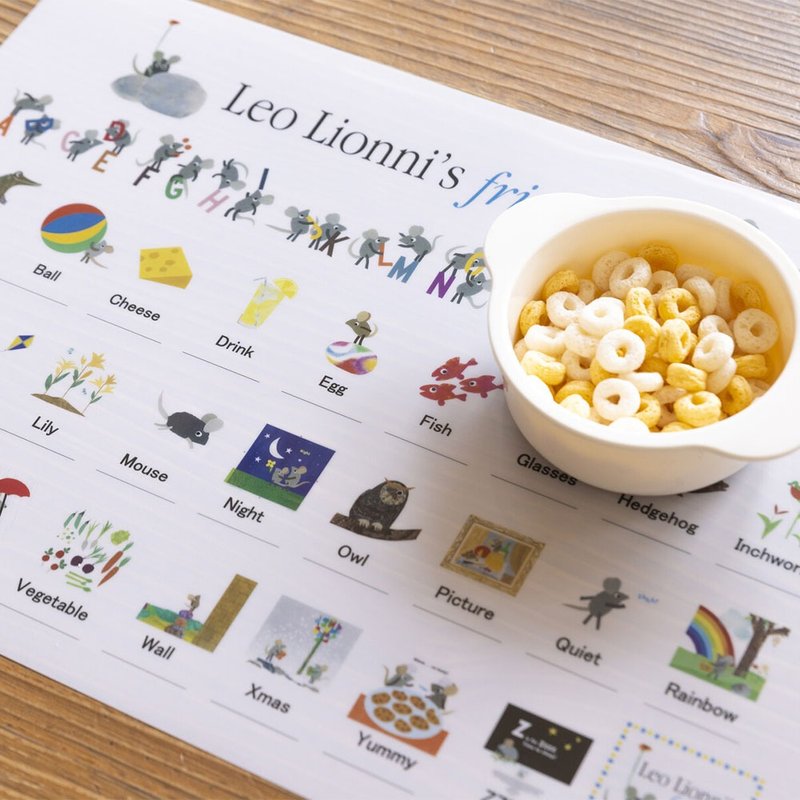 【cocowalk】防水餐墊- Leo Lionni 李奧繪本聯名款 - 寶寶/兒童餐具/餐盤 - 尼龍 多色