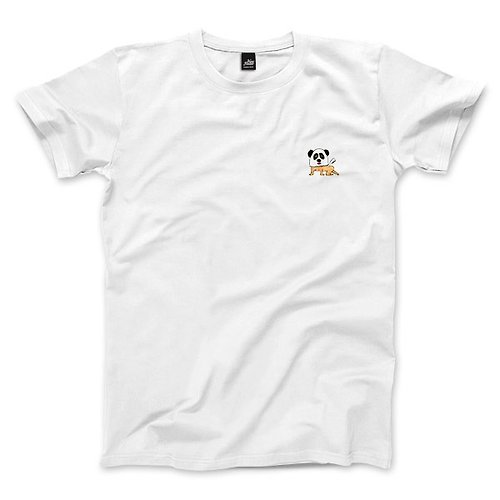 ViewFinder 熊熊飛起來 - 白 - 中性版T恤