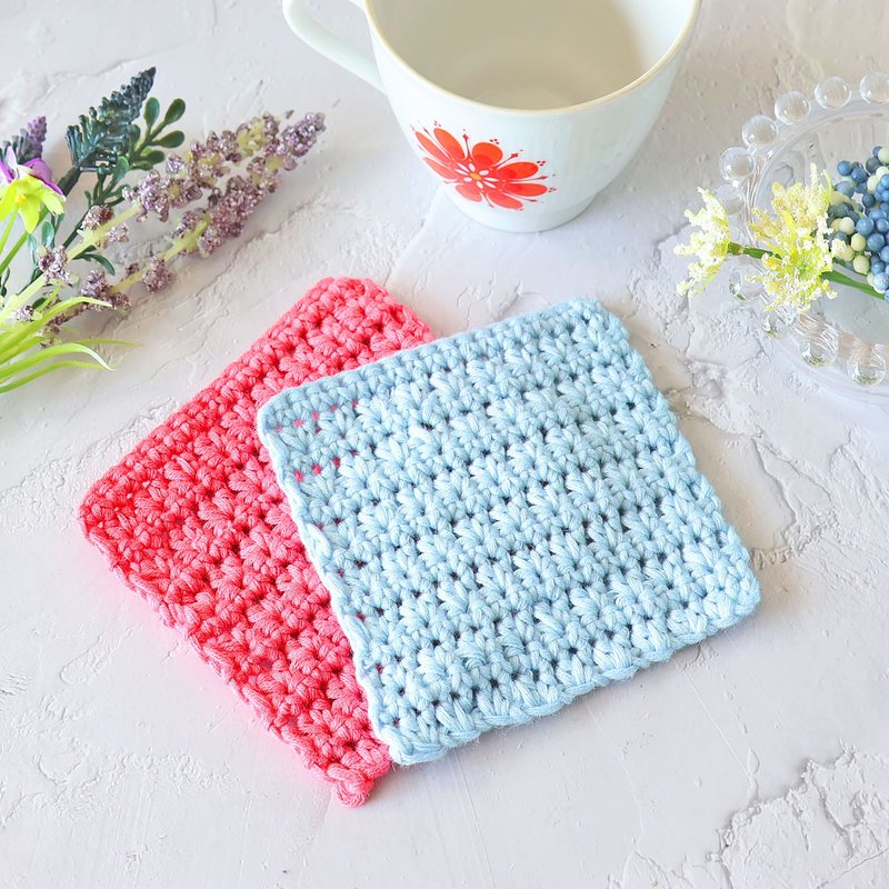 [Daily crocheting] Pure cotton small coasters basic experience class for beginners, small class teaching and individual guidance - เย็บปักถักร้อย/ใยขนแกะ/ผ้า - ผ้าฝ้าย/ผ้าลินิน 