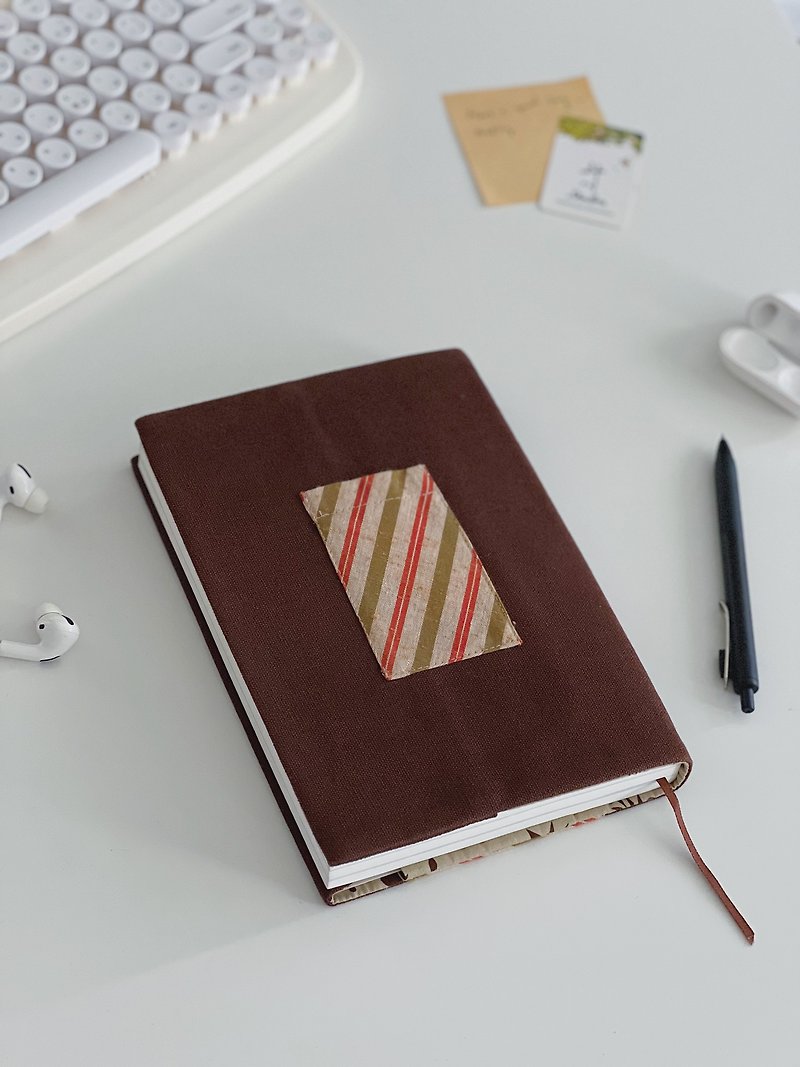 A5/25K bookcloth - Notebooks & Journals - Cotton & Hemp Brown