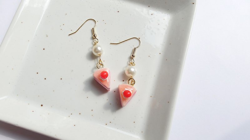 Full Handcrafted Clay Berry Round Earrings - Earrings & Clip-ons - Clay Pink