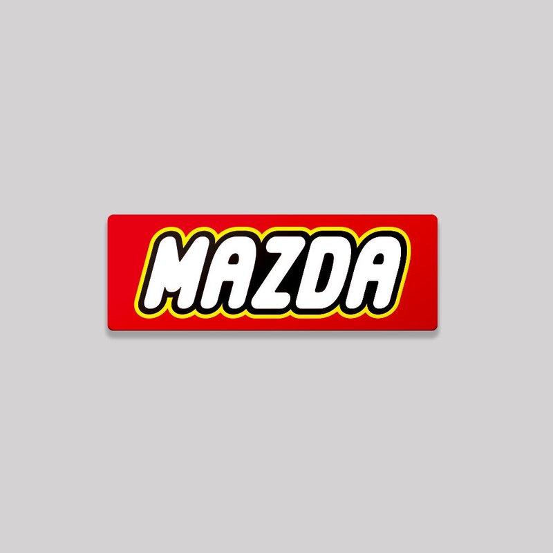 MAZDA/TOY/鋁牌飾貼 SunBrother孫氏兄弟 - 貼紙 - 鋁合金 紅色