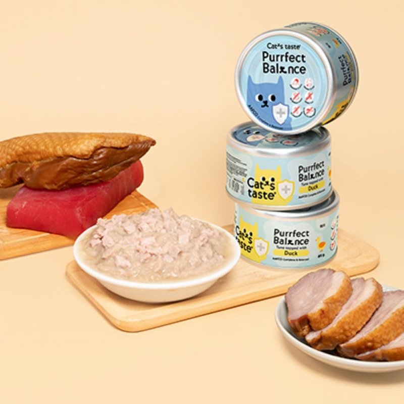 Cat's taste 貓可滋味完美貓鮪魚鴨肉肉湯主食罐 - 貓罐頭/鮮食 - 其他金屬 