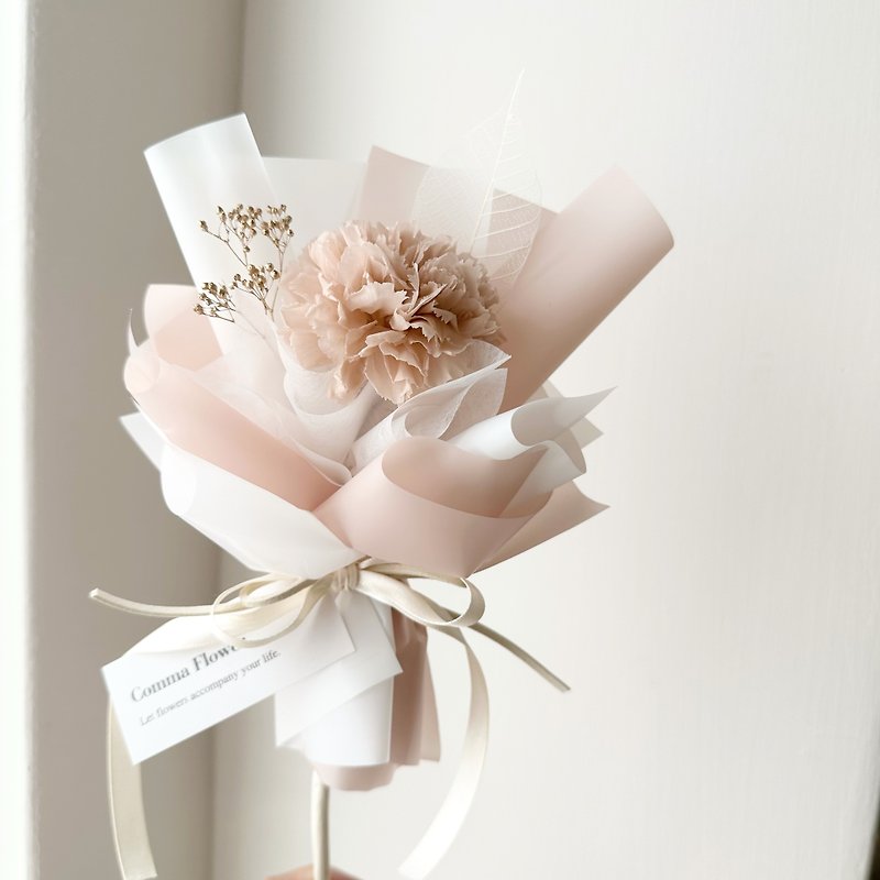 Mother's Day Limited Single Everlasting Flower Carnation Bouquet Valentine's Day Bouquet Birthday Anniversary Proposal - ช่อดอกไม้แห้ง - พืช/ดอกไม้ หลากหลายสี