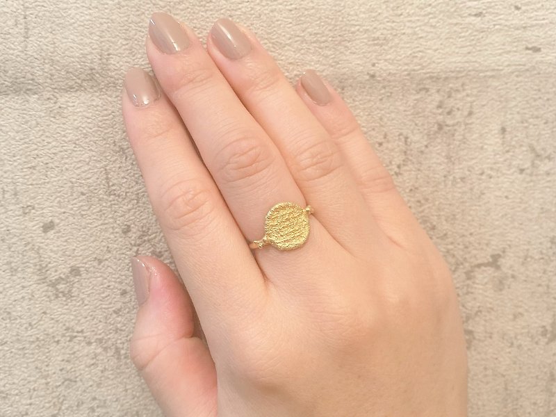 GOLD COIN ring / No. 6.5 - General Rings - Other Metals Gold