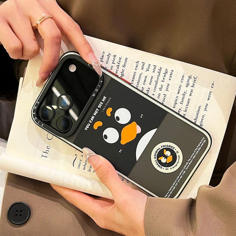 【隱藏式磁吸】Mood木白鋁合金按鍵全磨砂防摔防刮iPhone17p-17pm - 手機殼/手機套 - 塑膠 黑色