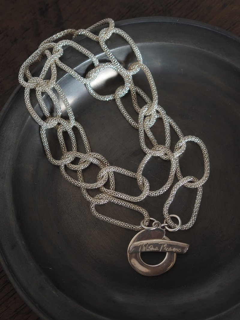 Tiffany & Co. Mesh Link Necklace ティファニー メッシュリンク ネックレス ヴィンテージ - 項鍊 - 純銀 銀色