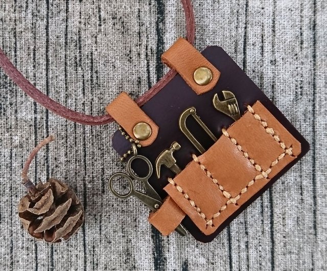 Mini Hand Stitched Tooled Leather Bag