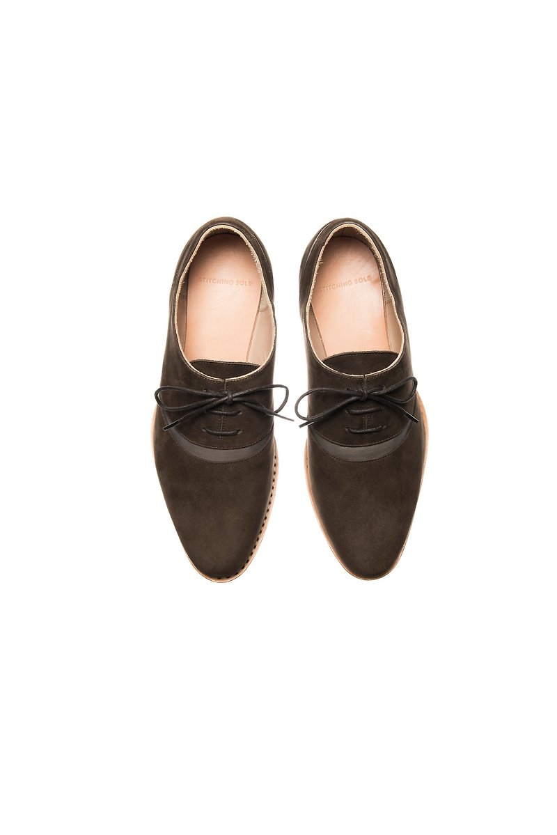 Stitching Sole_W_MTO - Men's Leather Shoes - Genuine Leather Brown