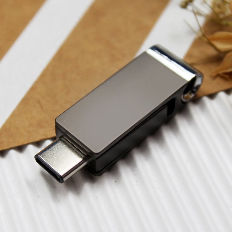 High-speed dual-use OTG flash drive - 32GB - USB Flash Drives - Other Metals Gray