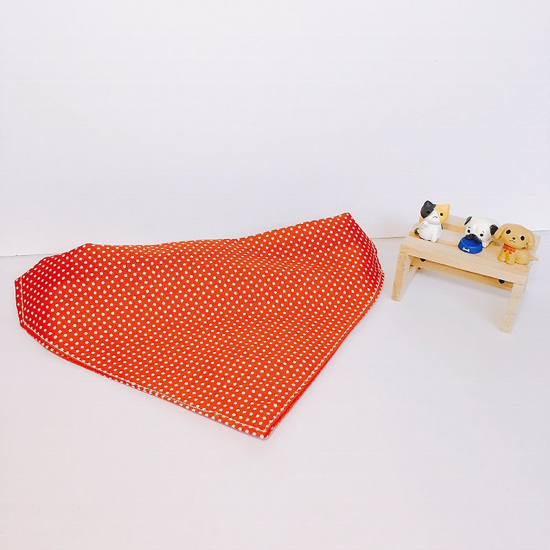 MaoFenBiBi red dot to come to New Year - hand made scarf & handmade collar - ปลอกคอ - ผ้าฝ้าย/ผ้าลินิน 