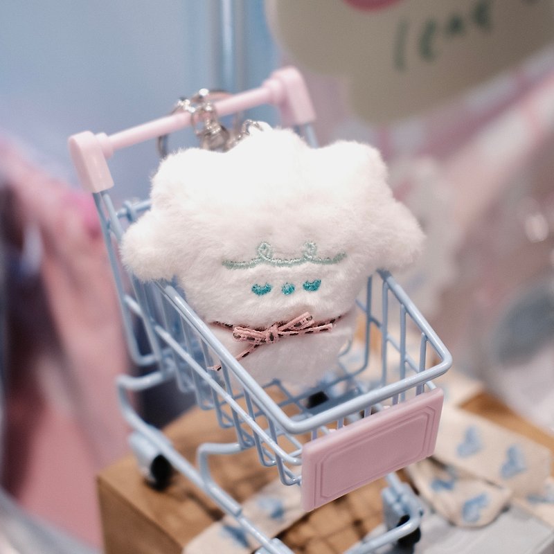 Original confused sheep cloud doll doll pendant - ตุ๊กตา - ผ้าฝ้าย/ผ้าลินิน 