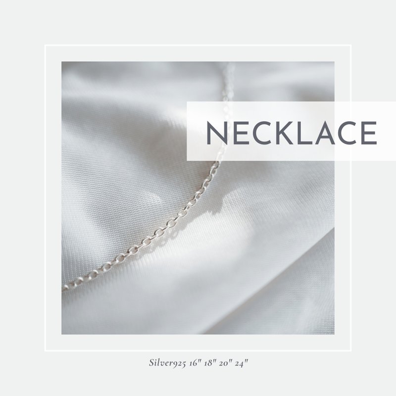 [Additional purchase] S925 Silver chain** requires the purchase of any pendant in the museum, single purchase is not accepted - Necklaces - Sterling Silver Silver