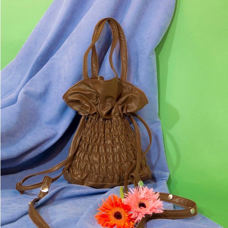 O-EL BAG brown - Drawstring Bags - Other Materials Brown