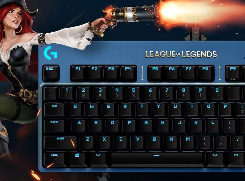 League of Legends PRO 英雄聯盟機械式有線遊戲鍵盤 - 電腦配件 - 塑膠 