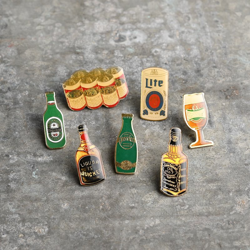 Vintage Pins 復古別針 - เข็มกลัด/พิน - โลหะ หลากหลายสี