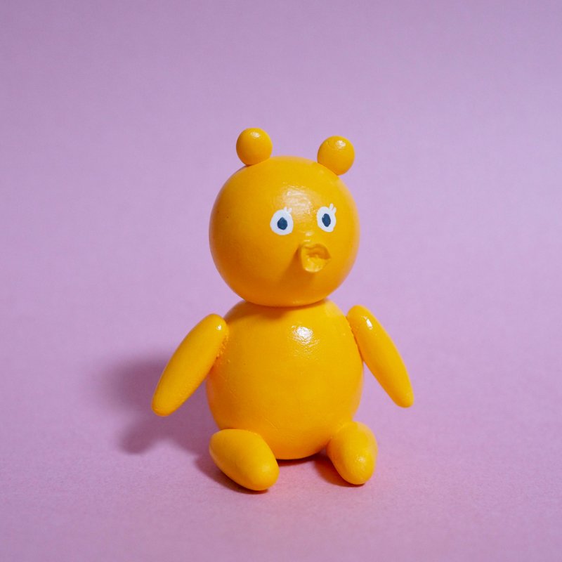 Balloon bear - 公仔/玩偶 - 黏土 黃色