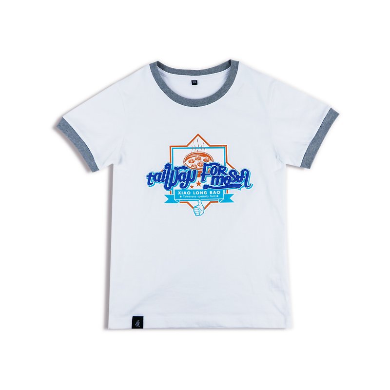 台灣T-shirt│Taiwan Formosa小籠包T-白 - 中性衛衣/T 恤 - 棉．麻 白色
