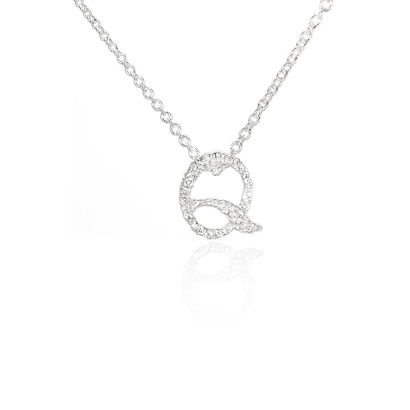 Q. / Silver Necklace - Collar Necklaces - Sterling Silver Silver