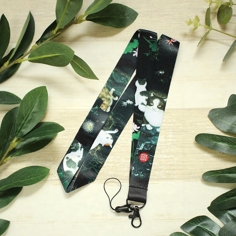 Multi-functional Lanyard-Cats and Butterflies of Longevity - Lanyards & Straps - Other Materials 
