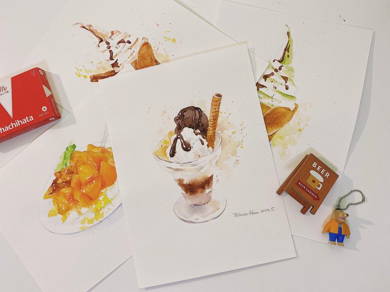 Online courses. Cool chocolate sundae (additional material package can be purchased) - Wood, Bamboo & Paper - Paper Brown