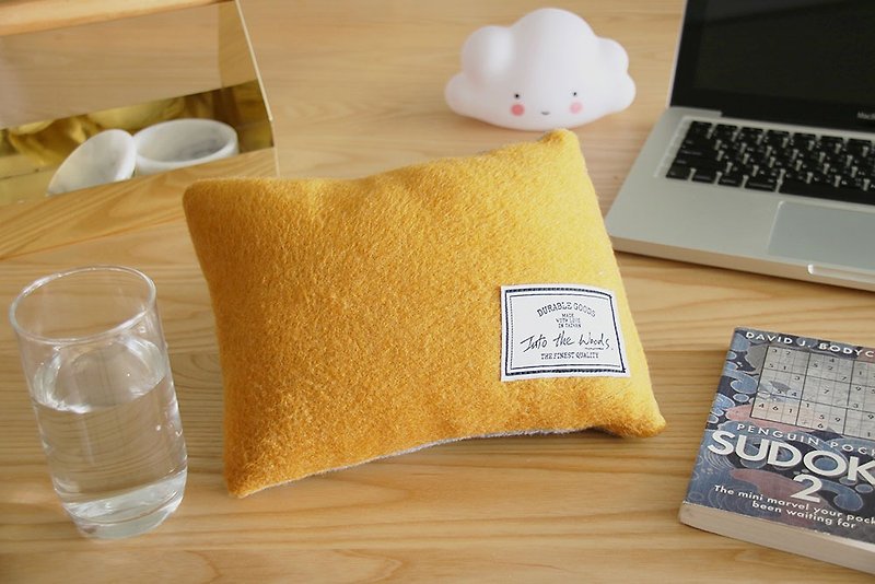 Lunch Break Pillow - Sunshine yellow - Pillows & Cushions - Other Materials Yellow