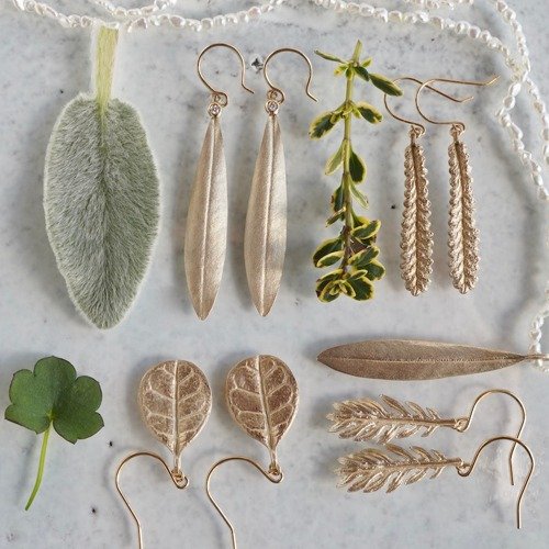 Eupatorium leaf necklace [P089K10]