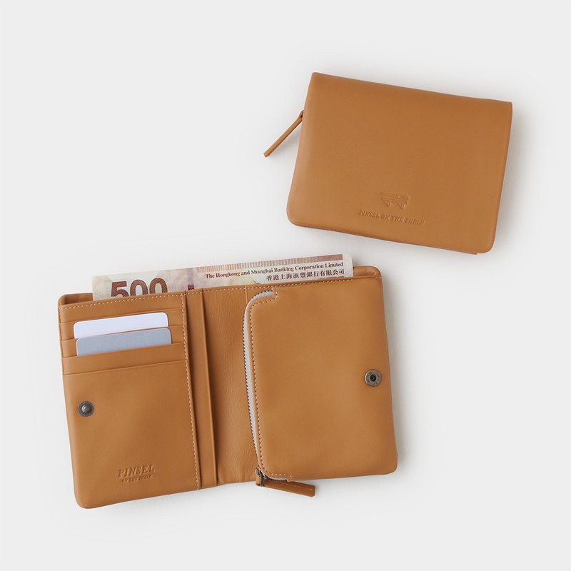 pinsel wallet : apricot tan - Wallets - Genuine Leather 