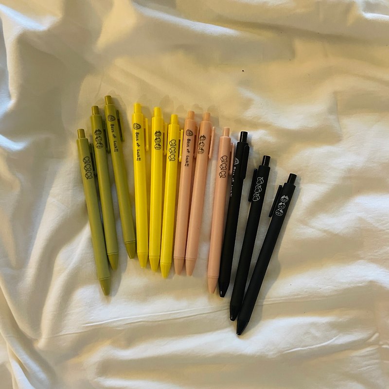 |黑色筆| 三款各四色 12款可挑 - 原子筆/中性筆 - 防水材質 多色
