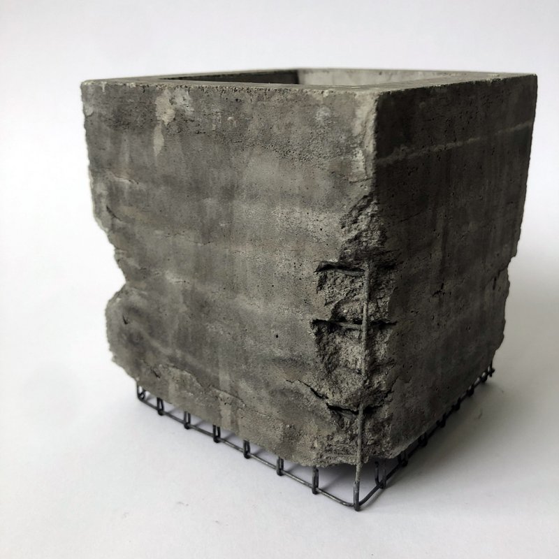 【BunkerCity】不完美盆 - 盆栽/植栽 - 水泥 灰色