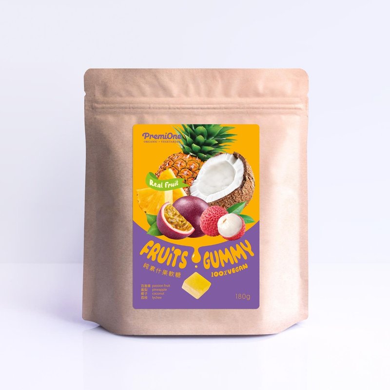 【鮮果製造】純素熱帶什果軟糖 - 零食/點心 - 新鮮食材 