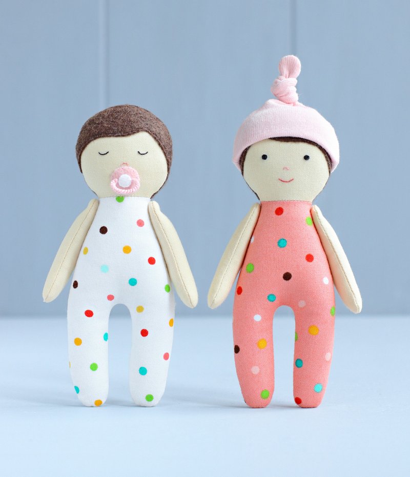 PDF Mini Baby Doll Sewing Pattern - 手工藝教學/工具書 - 其他材質 