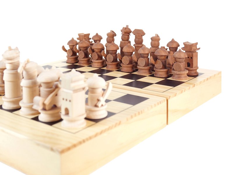 Qing Dynasty Chess - Board Games & Toys - Wood Brown