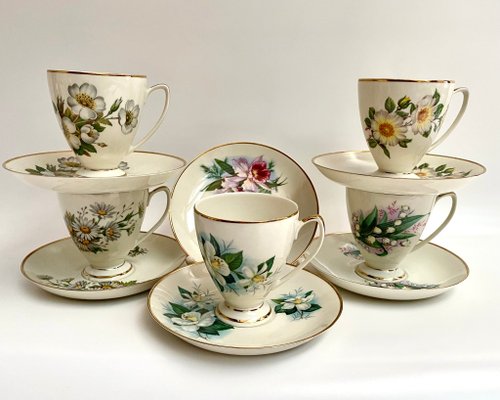 HappyDuckVintage 復古瓷器茶具/咖啡具骨瓷皇家馬斯特裡赫特獅身人面像荷蘭