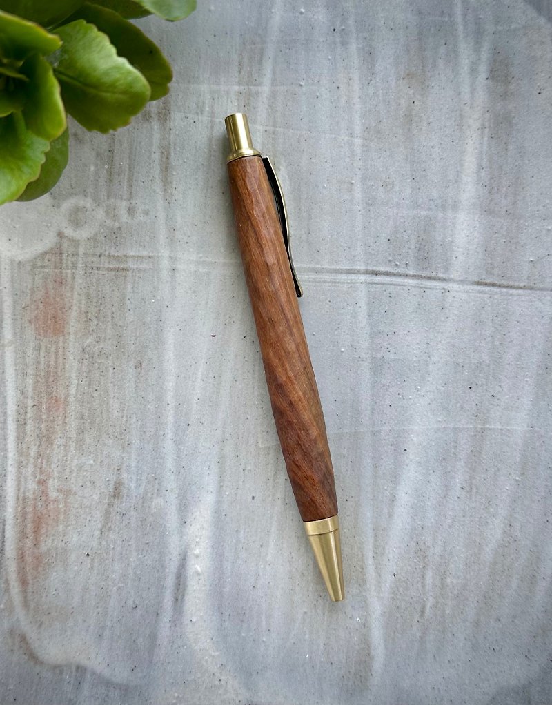 Paraguay green sandalwood ball pen (press type) - ไส้ปากกาโรลเลอร์บอล - ไม้ 