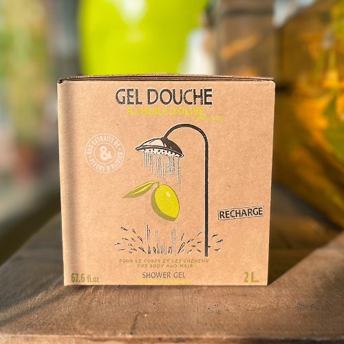 UNE OLIVE EN PROVENCE 一顆橄欖 法國 橄欖豐盛花香沐浴洗髮精 補充瓶2L