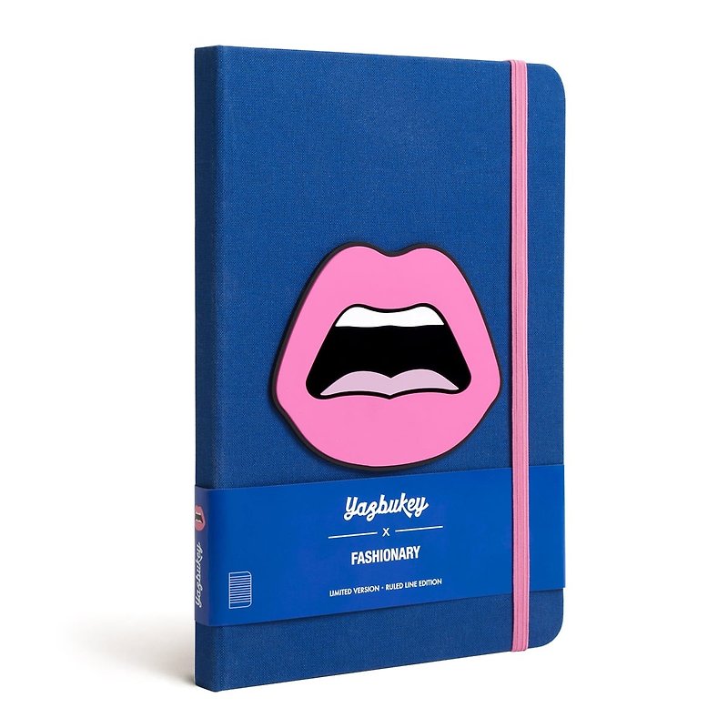 FASHIONARY x Yazbukey joint notebook/A5 (pink lip style) - สมุดบันทึก/สมุดปฏิทิน - กระดาษ 