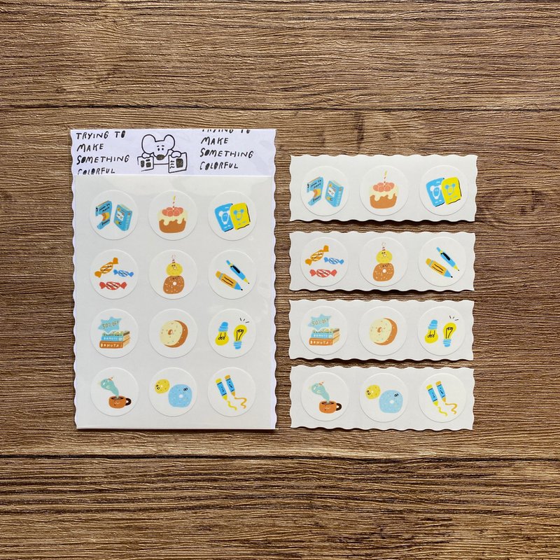 Stationery Circle Stickers - Stickers - Paper 