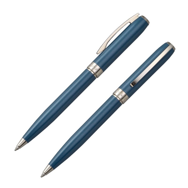 [Chris & Carey] Essence Essence Ball Pen (Free lettering) / Bluestone Blue ESBP-09 - Ballpoint & Gel Pens - Other Metals 