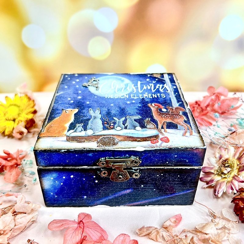 [Handmade] Moon Appreciation – Small wooden box for collection to commemorate memories - Storage - Wood Multicolor