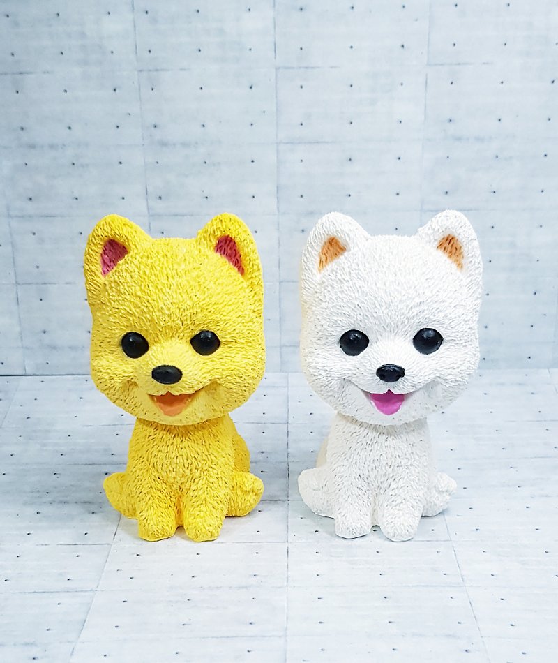 [Miss Feng] Three-dimensional Pomeranian Dog Diffuser Stone-Diffuser Brick-Suitable for all kinds of holiday gifts - Fragrances - Other Materials 