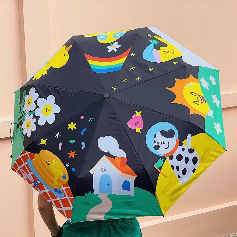 FLUFFY FRIENDS UMBRELLA - Umbrellas & Rain Gear - Waterproof Material Multicolor