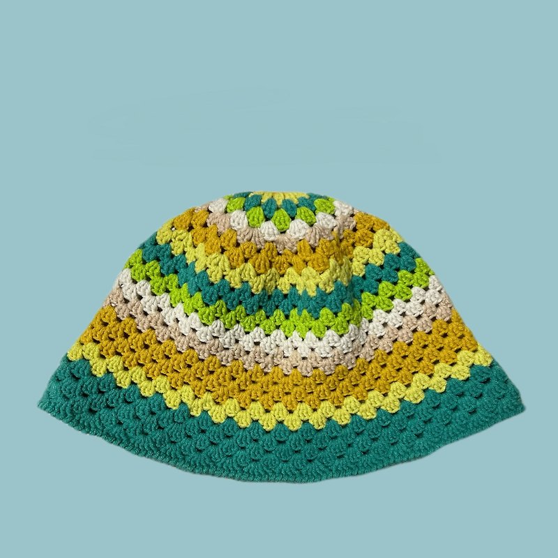 Shimmer fisherman hat__Qingyou - หมวก - ไฟเบอร์อื่นๆ สีเขียว